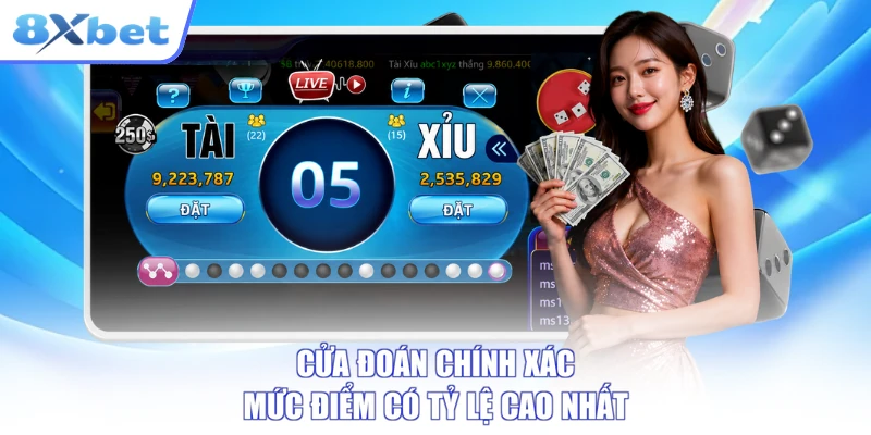 Cửa đoán chính xác mức điểm có tỷ lệ cao nhất