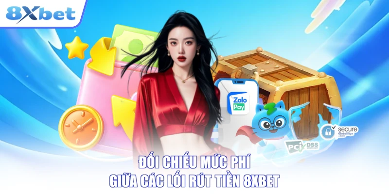 Đối chiếu mức phí giữa các lối rút tiền 8XBET