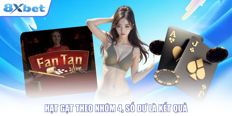 Hạt gạt theo nhóm 4, số dư là kết quả